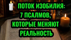 🕯️ ПОТОК ИЗОБИЛИЯ: 7 ПСАЛМОВ, КОТОРЫЕ МЕНЯЮТ РЕАЛЬНОСТЬ