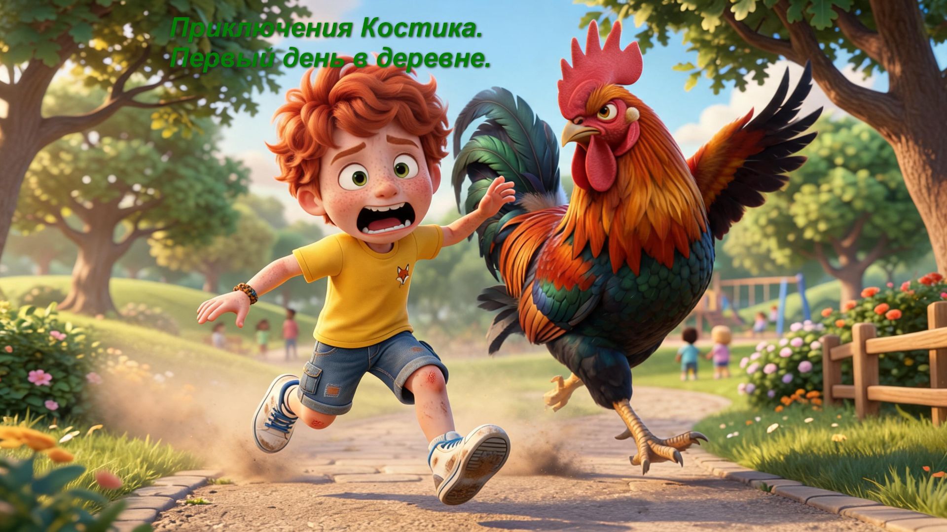 Приключения Костика. Первый день в деревне