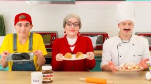 Кулинарный Челлендж# Я против Бабушки # Кухонные гаджеты и Лайфхаки для родителей PaRaRa Challe