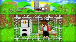 ВЫДЕРЖИТ ЛИ СТЕКЛЯННЫЙ БУНКЕР ЦУНАМИ ИЗ КИСЛОТЫ В МАЙНКРАФТ | Компот Minecraft