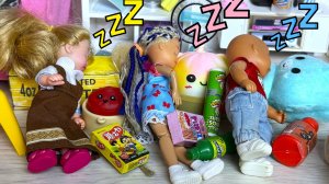 ПРОСПАЛИ НОЧЕВКУ💤 с подругой😮 Катя и Макс веселая семейка живые куклы Барби истории ДаринелкаТВ