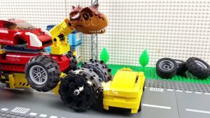 Экспериментальные полицейские машины LEGO, пожарная машина, трактор Лего видео детям