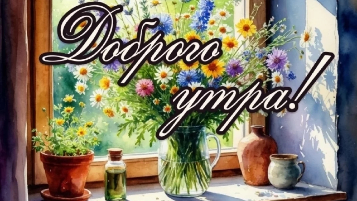 С добрым июльским утром. Роскошная музыкальная открытка. смотреть онлайн