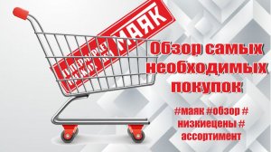 ✅Магазин «Маяк»🚨 Обзор самых необходимых покупок🛍️ #маяк #обзор #низкиецены #ассортимент