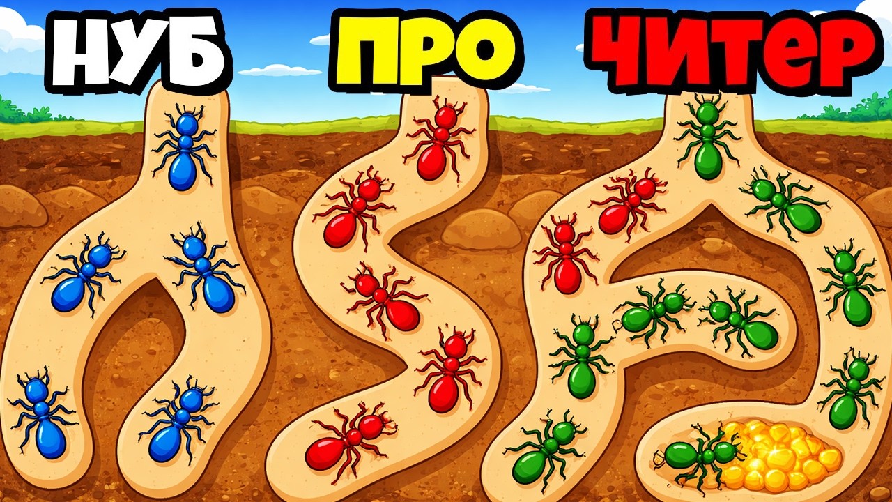 ОГРОМНАЯ КОЛОНИЯ МУРАВЬЕВ ЭВОЛЮЦИЯ НАСЕКОМЫХ Empire of Ants Idle Game смотреть онлайн