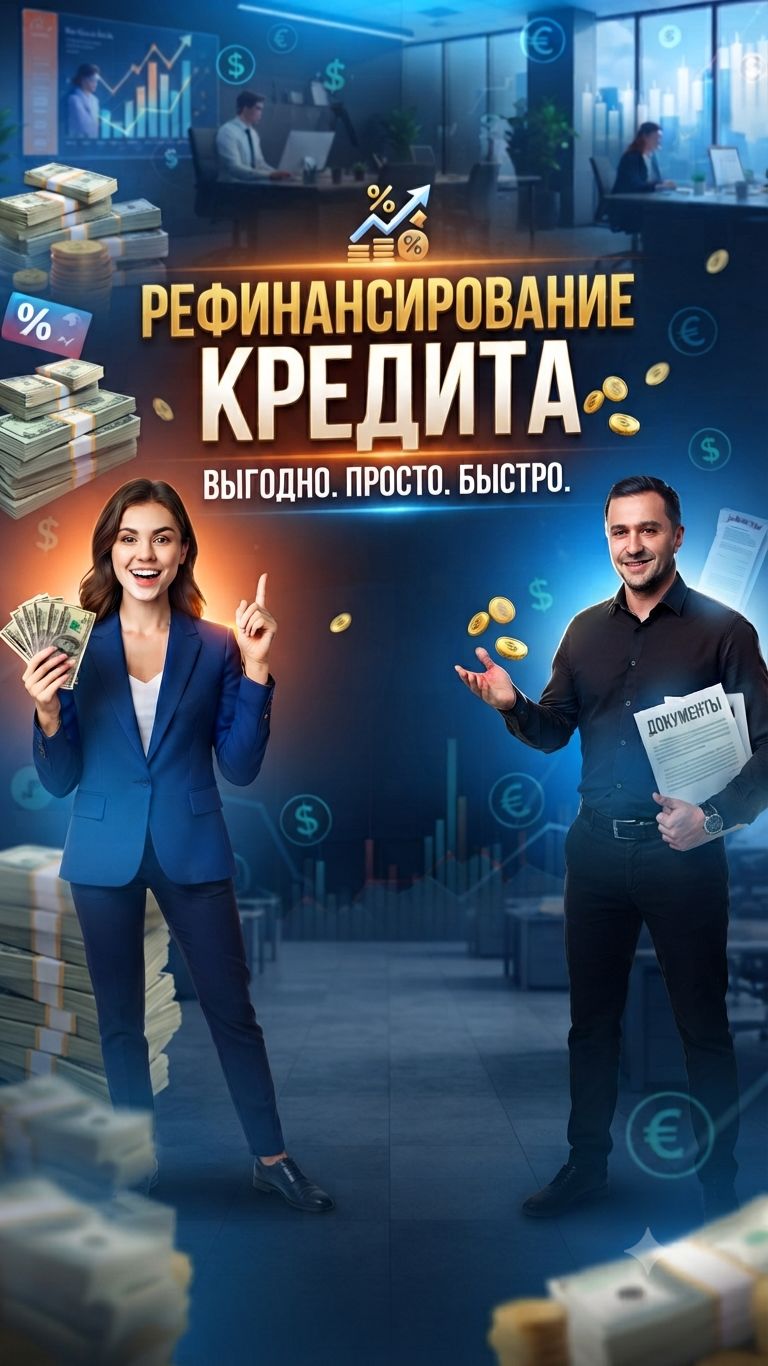 Рефинансирование кредита в Банке ЗЕНИТ! Условия, сумма и процентная ставка!