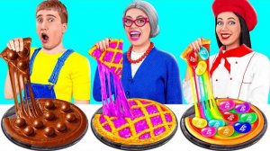 Кулинарный Челлендж_ Я против Бабушки _ Простые Кулинарные Лайфхаки от Jelly DO Challenge