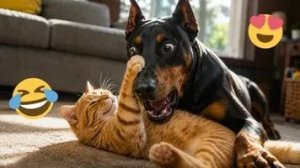 Смешные и забавные животные 😻😺 Лучшие приколы с животными 🐶