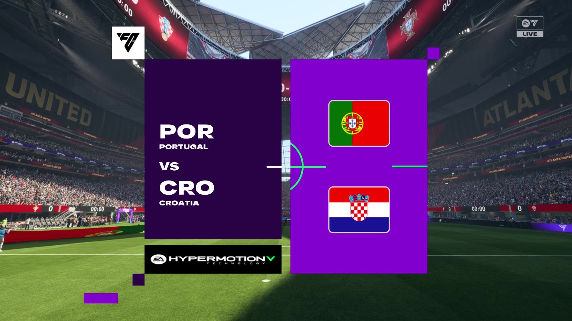 Португалия - Хорватия Чемпионат Мира 2026 Плей офф 1/16 игра FC26 смотреть онлайн