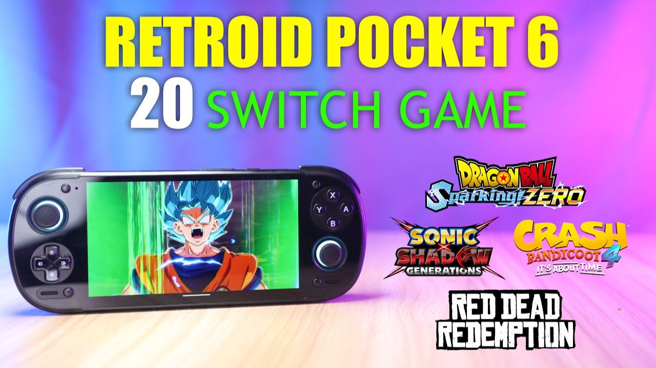 Retroid Pocket 6 | Тест 20 игр Nintendo Switch смотреть онлайн