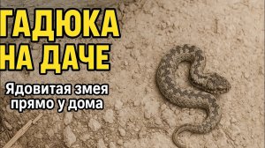 ГАДЮКА НА ДАЧЕ.😱 Ядовитая змея прямо у дома😱