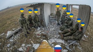 Русский FPV-дрон обнаружил украинских военнослужащих, укрывавшихся в повреждённом доме.