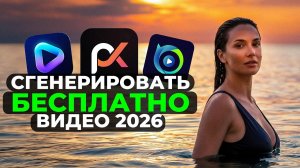 ТОП 3 БЕСПЛАТНЫЕ НЕЙРОСЕТИ Для Генерации Видео в 2026 году