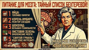 ЕДА ДЛЯ ГЕНИЯ: 8 продуктов, которые «включают» мозг. Секретный список Натальи Бехтеревой!