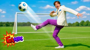 Идём играть в футбол! Разминка, мяч и упражнения с ребятами ⚽ Бамос!
