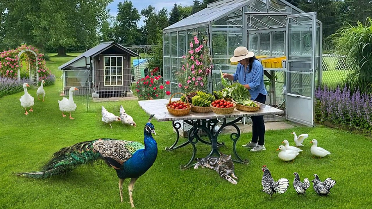 Искусство жить в мире, красоте и радости 🌸 Цветущие сады, первый вкус лета и счастливые животные.
