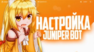 |🦊|НАСТРОЙКА И ФУНКЦИОНАЛ БОТА JUNIPER BOT/DISCORD|🦊|