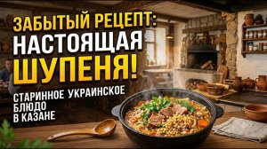 Забытый рецепт предков: настоящая ШУПЕНЯ! Готовим сытное мясо с перловкой в казане
