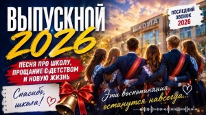 ВЫПУСКНОЙ 2026 — Душевная песня про школу, последний звонок и прощание с детством