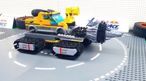 ЛЕГО Экспериментальный Экскаватор, Трактор, Пожарная, Полиция! 🏗️🚂 LEGO Видео детям