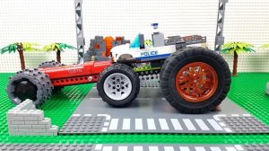 LEGO экспериментальная полиция, пожарная машина 🚚Видео детям