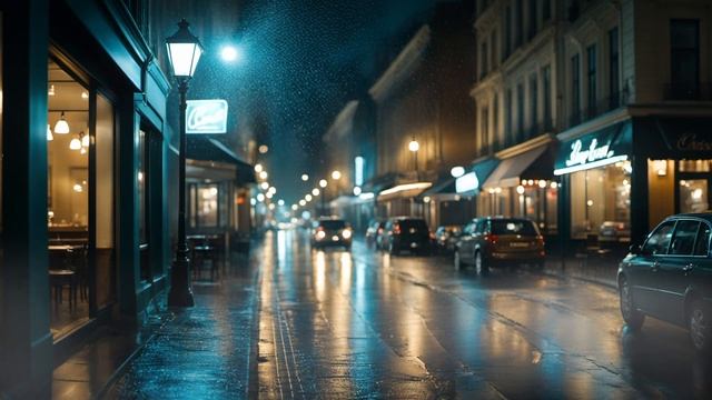 Neon Rain ｜ Late Night Lo-Fi Jazz,Smooth Guitar & Rainy City Mood