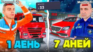 7 ДНЕЙ на Новом СЕРВЕРЕ МАТРЕШКА РП! ВСТУПИЛ в ОРГАНИЗАЦИЮ МЧС на MATRESHKA RP! (CRMP MOBILE)