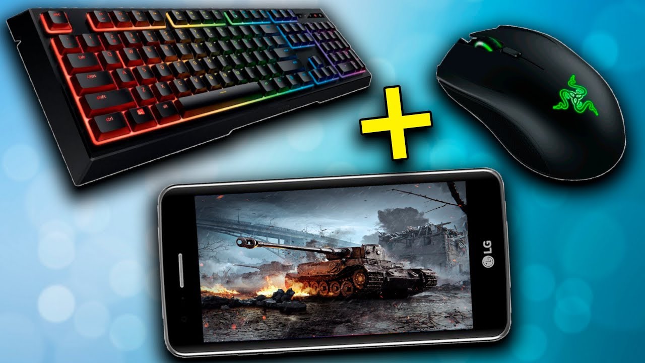 Клавиатура и мышь в WoT BlitZ на Android смартфоне 📱 Демонстрация возможностей при игре в танки