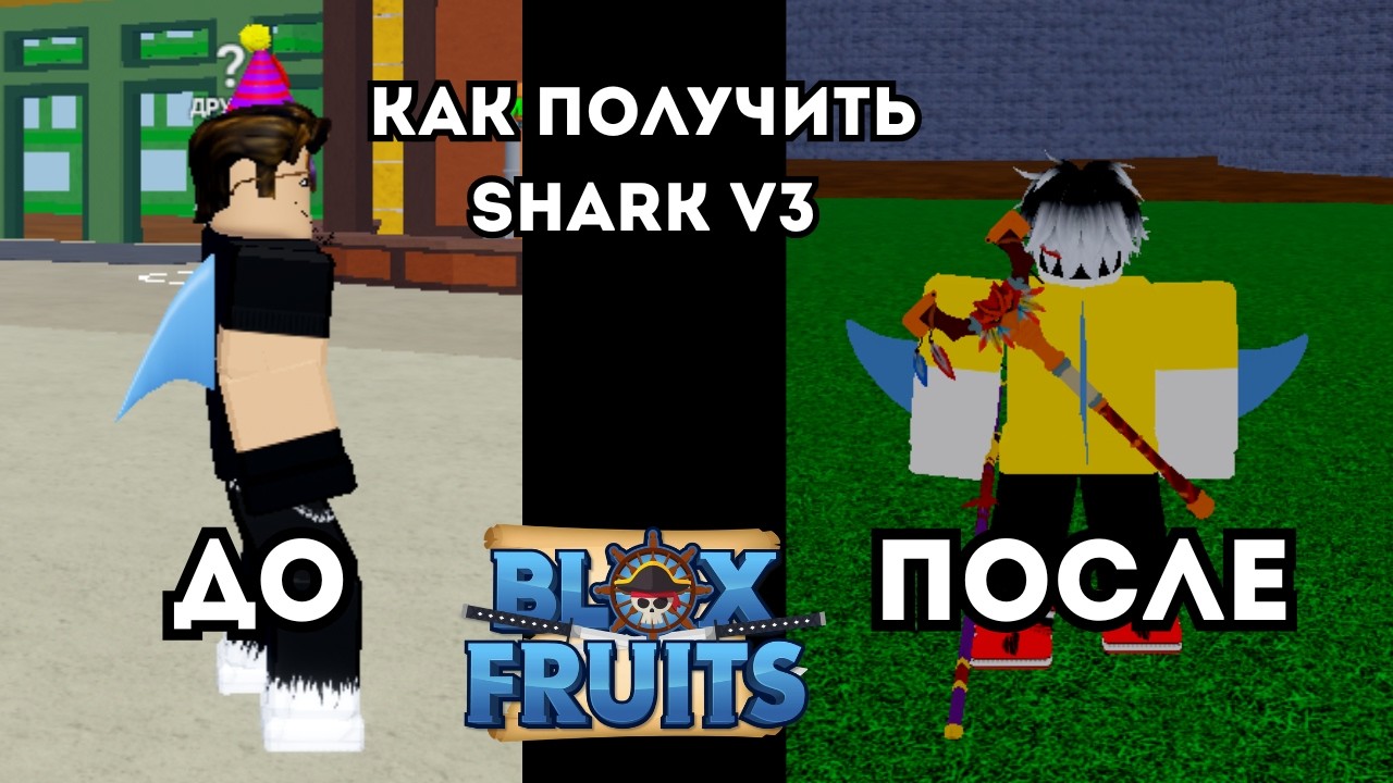 ГАЙД КАК ПОЛУЧИТЬ ШАРК(АКУЛА) В3 В BLOX FRUITS ЗА 2 МИНУТЫ