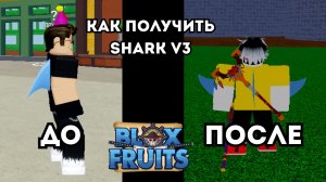 ГАЙД КАК ПОЛУЧИТЬ ШАРК(АКУЛА) В3 В BLOX FRUITS ЗА 2 МИНУТЫ