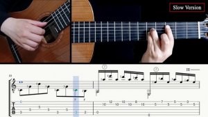 BALLADE POUR ADELINE на Гитаре. Уроки гитары. Ноты и табы для Гитары Sky Guitar