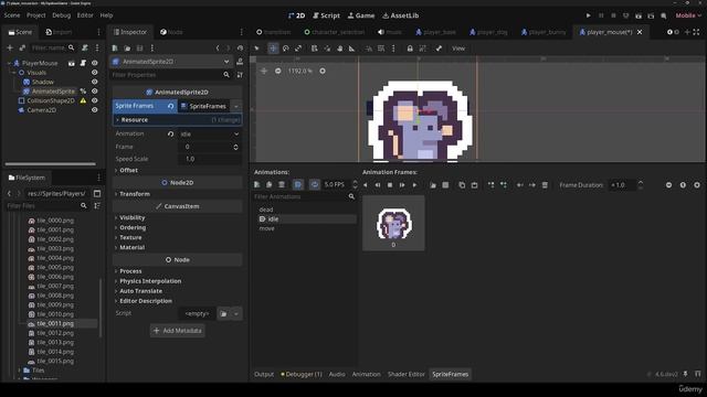 Академия Godot 2D: научитесь создавать игру в жанре шутера с видом сверху.