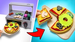 Готовим на игрушечной кухне 🍳🎂 мини-угощения для праздника
