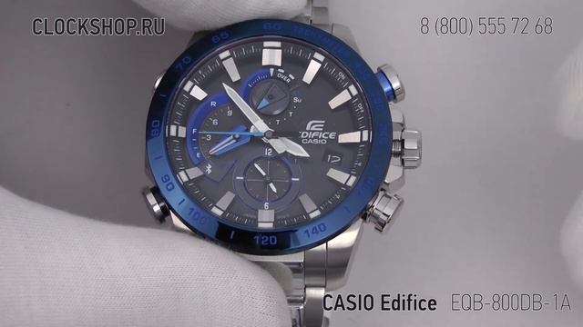 Видео инструкция CASIO Edifice EQB-800DB-1A по настройке часов с Bluetooth смотреть онлайн