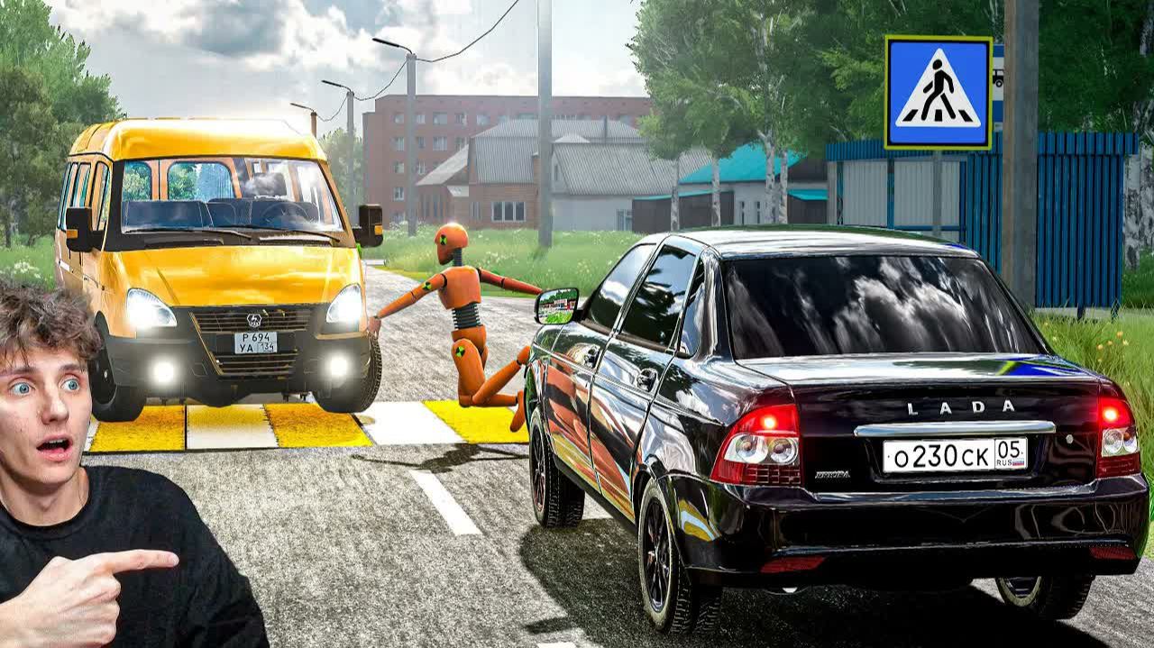 БИТАЯ ПРИОРА под ВОССТАНОВЛЕНИЕ! ПОДАРИЛ МАШИНУ ДРУГУ в БИМКЕ...! BeamNG.drive смотреть онлайн