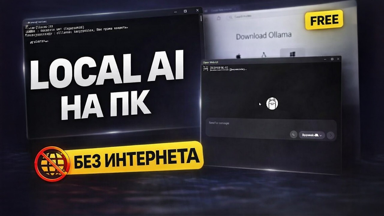 👉 ЛОКАЛЬНЫЙ AI БЕСПЛАТНО — Установил DeepSeek на ПК (без интернета и лимитов) смотреть онлайн