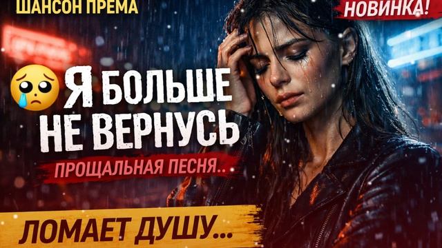 Я БОЛЬШЕ НЕ ВЕРНУСЬ 💔 | ПЕСНЯ, КОТОРАЯ ЛОМАЕТ ДУШУ