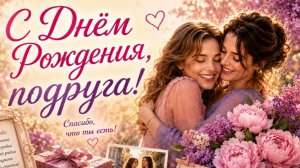С днем рождения подружка — слова, которые тронут до глубины души