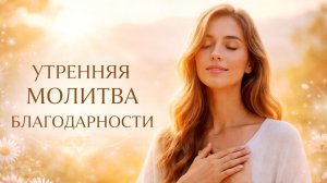 Утренняя МОЛИТВА БЛАГОДАРНОСТИ — Новый день, Новая жизнь!!!