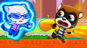 ГОВОРЯЩИЙ ТОМ БЕГ ЗА СЛАДОСТЯМИ ПОЛНОЕ ПРОХОЖДЕНИЕ Мультик игра   Talking Tom Candy Run