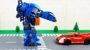 Лего Трансформации экспериментальных полицейских машин LEGO видео детям