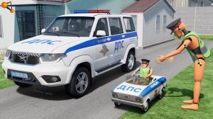 ОТЕЦ ВЗЯЛ СЫНА НА СЛУЖБУ В ПОЛИЦИЮ | BeamNG.drive