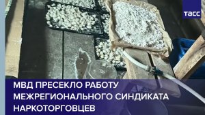 МВД пресекло работу межрегионального синдиката наркоторговцев
