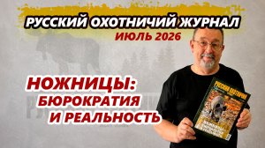 «Ножницы»: бюрократия и реальность. «Русский охотничий журнал», №7 июль 2026