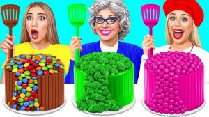 Кулинарный Челлендж_ Я против Бабушки _ Забавная Кулинарная Битва от Jelly DO Challenge