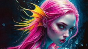 Mermaids among fish🧜♀️🐟🐟🐟