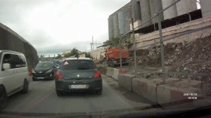 Пробки в Новороссийске. Зерновозы наглеют.