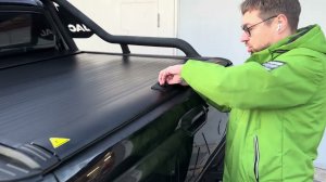 Роллета RTG с металл. ручкой на JAC T9. Установка без струбцин на пикап со штатной дугой. ЕКБ-НУР