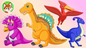 Динозавры из яиц, мультик для детей. 🦕 Голоса и названия динозавров. 🦖 Разноцветные яйца динозавров.
