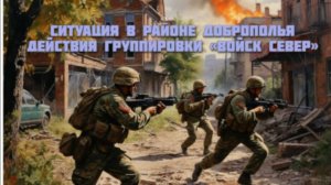 Новости СВО Сегодня-Ситуация в районе Доброполья Действия группировки «Войск Север»